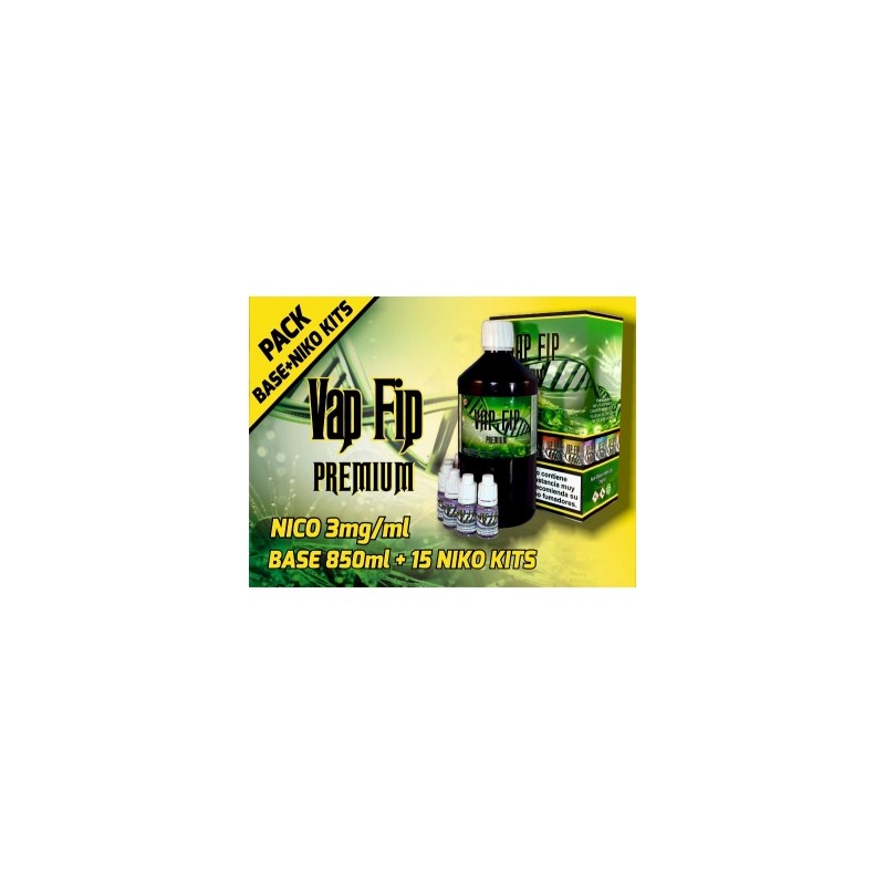 BASE VAP FIP PACK 20PG /80VG 1000ml-3mg